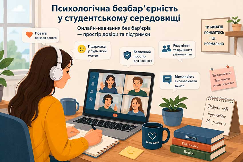 Психологічна безбар’єрність у студентському середовищі: як створити простір довіри та підтримки